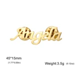 Custom Name Brooch For Women Men Stainless Steel Trendy Pins Badge Nameplate Brooch Jewelry Accessories Weddings Gifts 6