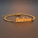 Custom Personalized Name Bracelet Stainless Steel Charms Handmade Cuban Chain Engraved Handwriting NK Bangle Gift 2